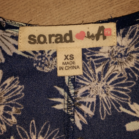 S.o.R.a.d. by Atv Mini Dress Floral – Size XS - Picture 2 of 7